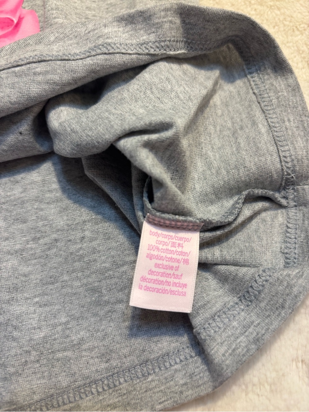 NWT LoveShackFancy X VS PINK Cami Medium Gray Pink Bow Lace Trim Tank Cotton NEW - Picture 12 of 16